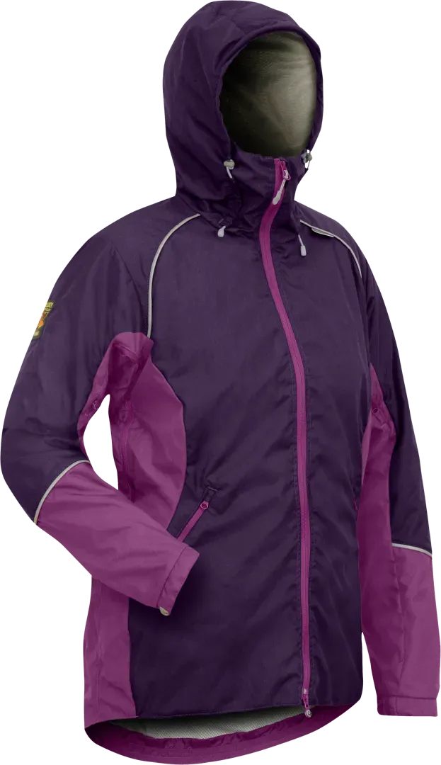 Womens Andina Jacket Elderberry Foxglove Waterproof Hiking Jacket Angled