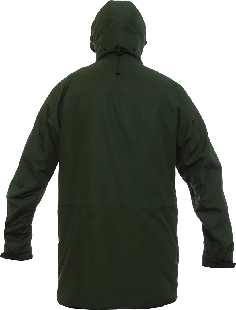 Mens Cascada Waterproof Jacket Forest Back
