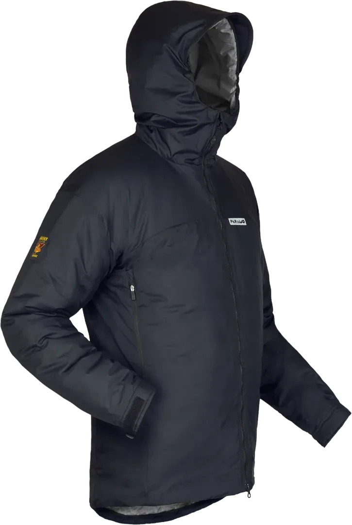Mens Insulating Hiking Jacket Torres In Black And Steel Angled