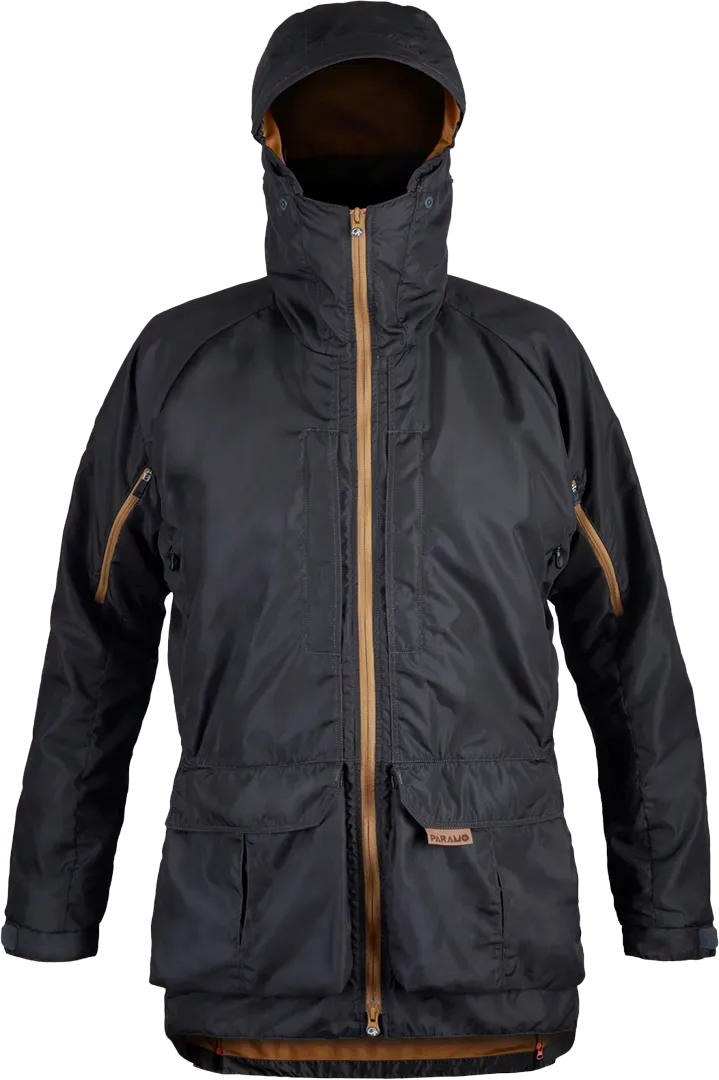 Mens Waterproof Photography Jacket Pajaro In Dark Grey Front