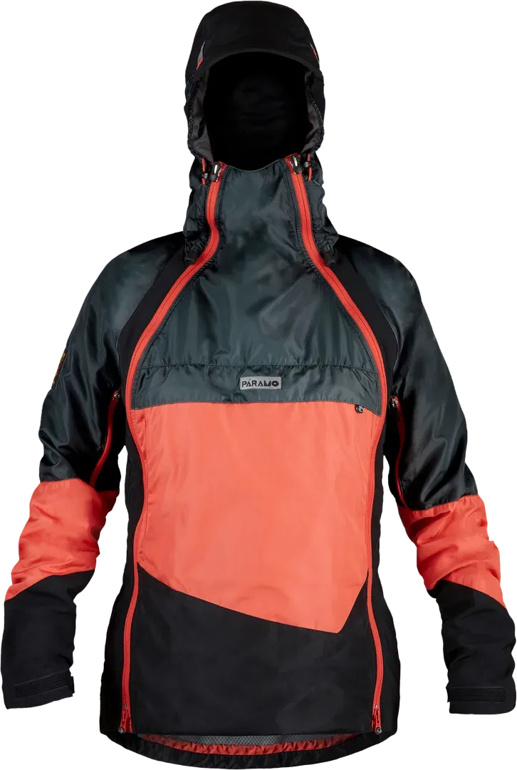 Womens Velez Evolution Hybrid Smock Hot Coral Steel Black Front