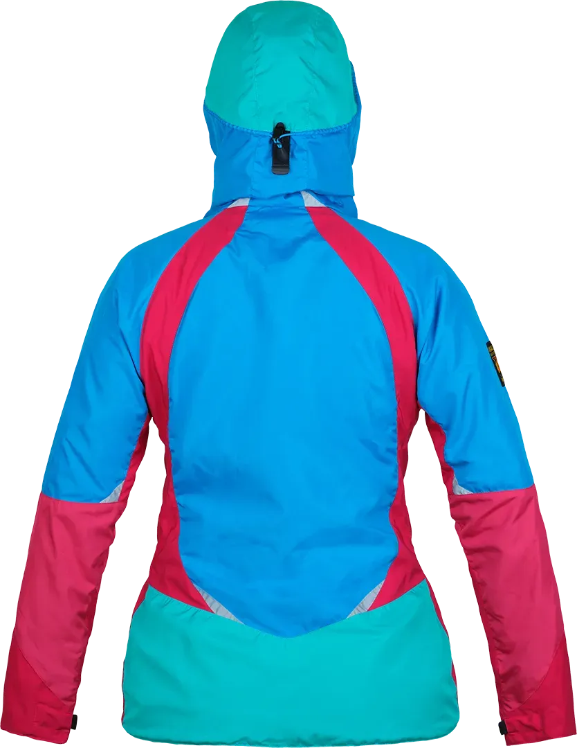 Womens Winter Climbing Jacket Páramo Velez Evolution Smock Carmine Back