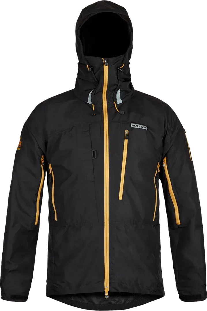 Mens Climbing Windproof Jacket In Black Front