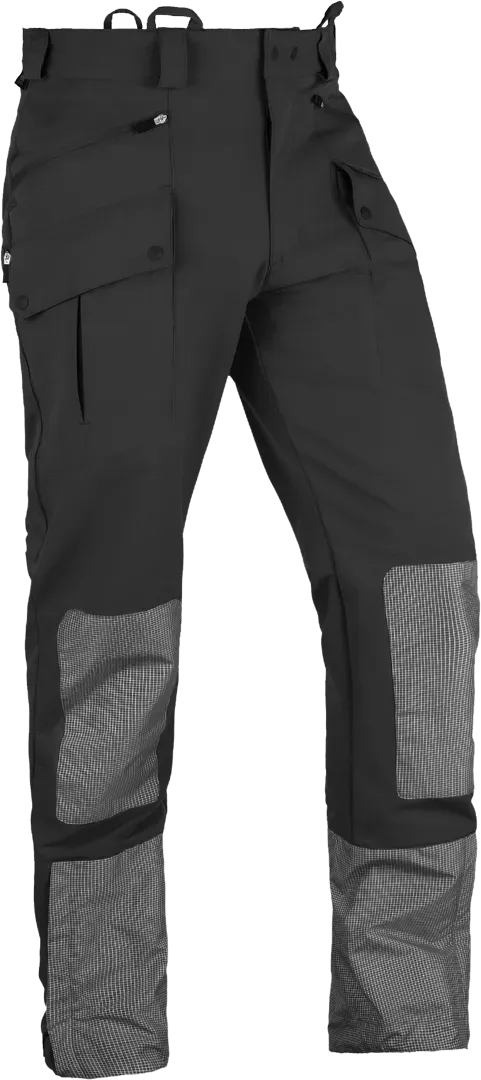 Mens Hiking Trousers Enduro Trek In Black Angled