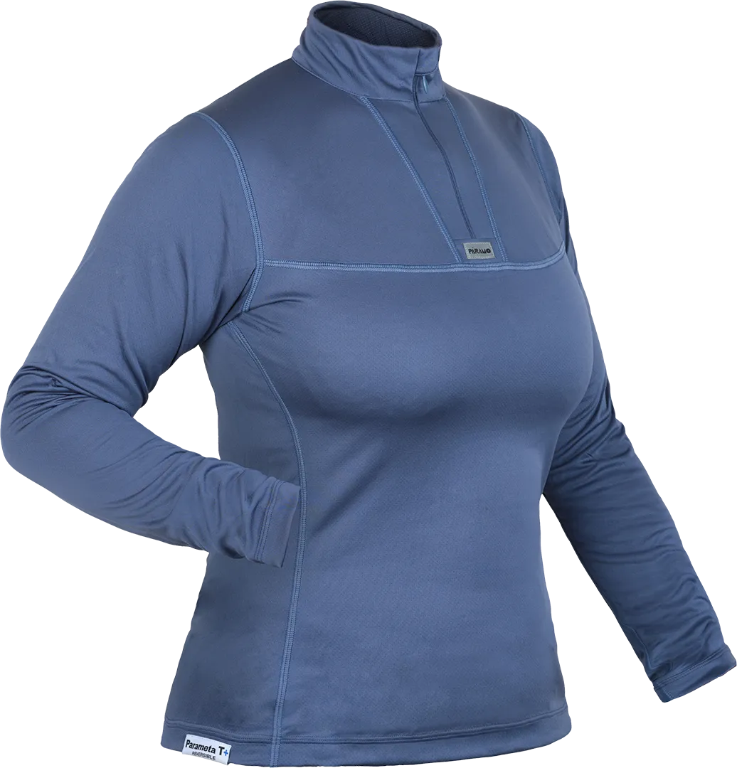 Womens Cambia Ls Zip Indigo Angled 1080px