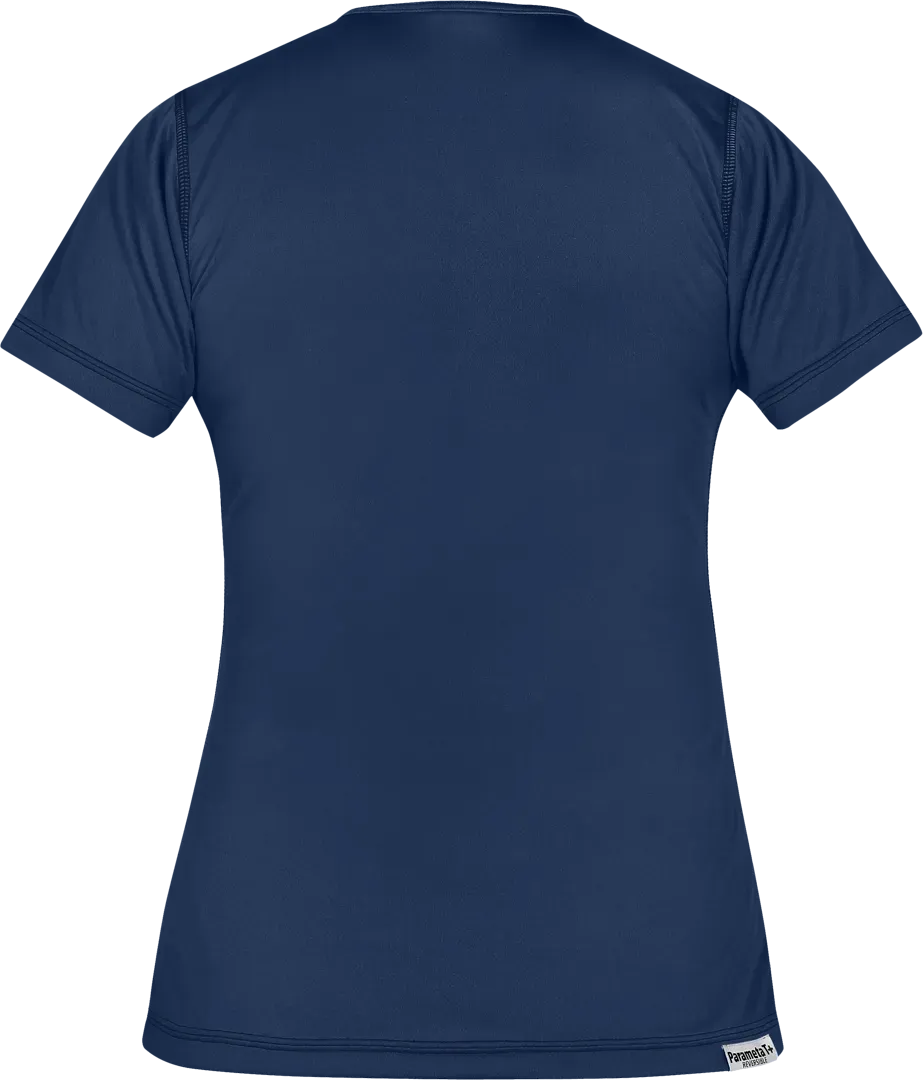 Womens Cambia Short Sleeve T Shirt Carmine Womens Running Baselayer Back
