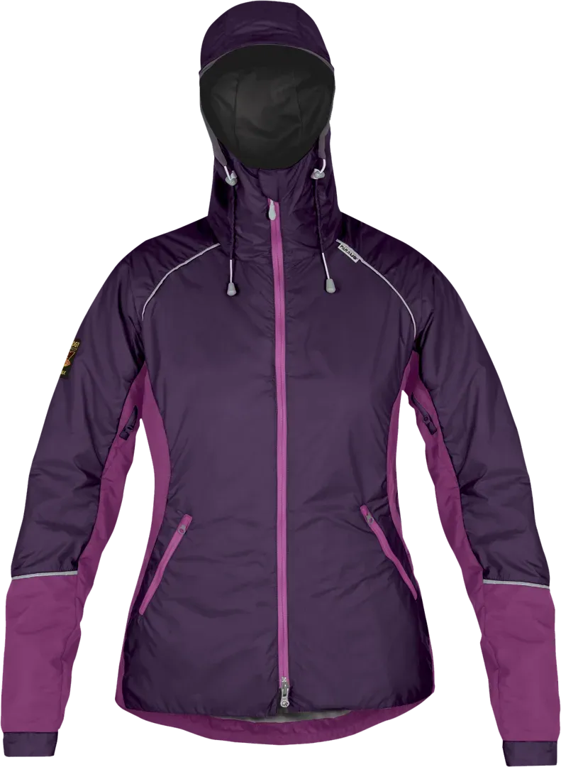 Womens Andina Jacket Elderberry Foxglove Waterproof Hiking Jacket Front